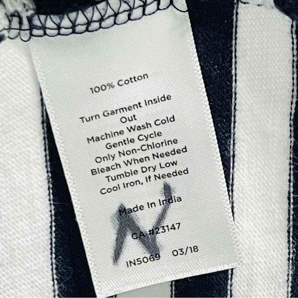 Talbots Nautical Striped Cotton Shift Dress Navy/White Size XS - Picture 4 of 4